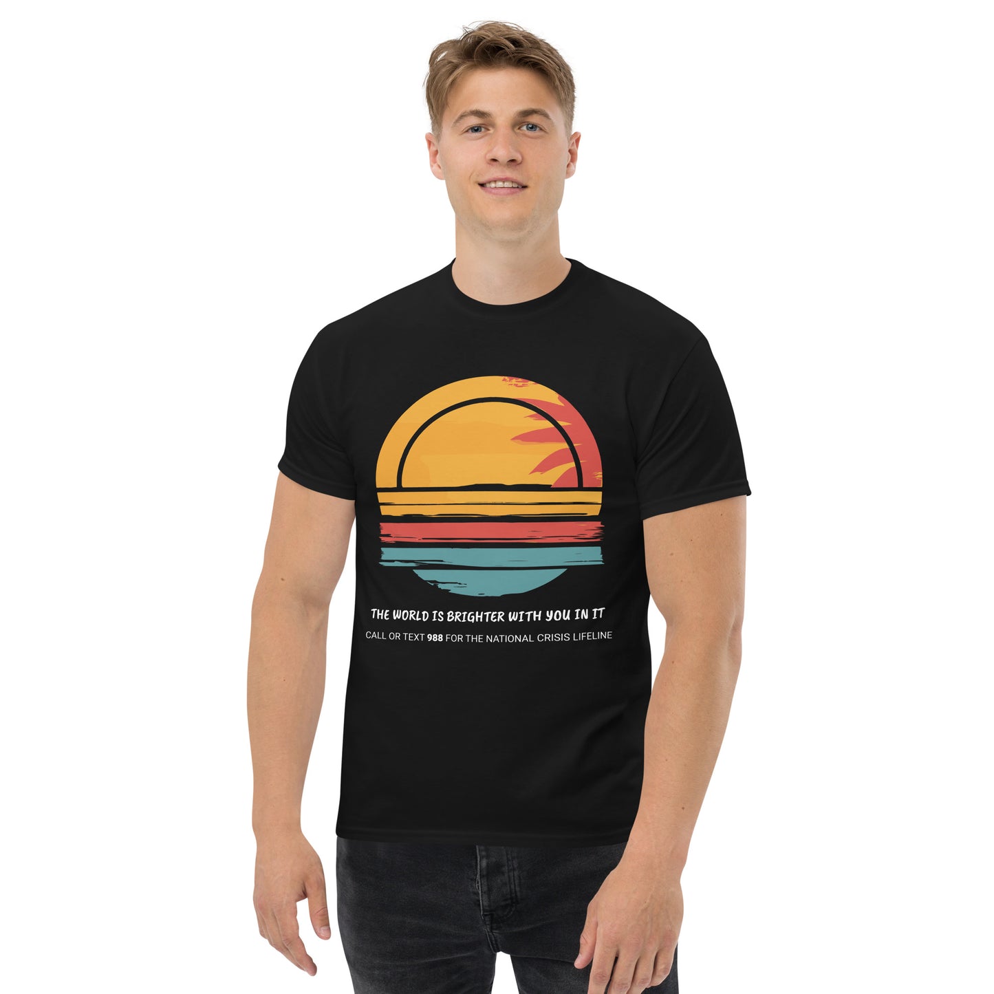 Green Red Yellow Sunset T-Shirt